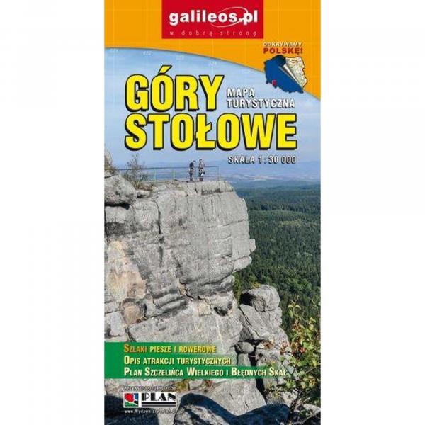 Mapa Turystyczna Plan Góry Stołowe Foliowana