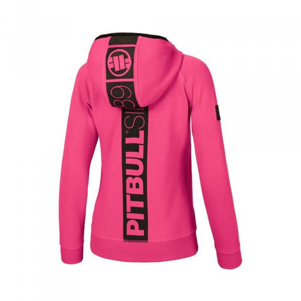 Bluza damska Pitbull rozpinana z kapturem Fuchsia