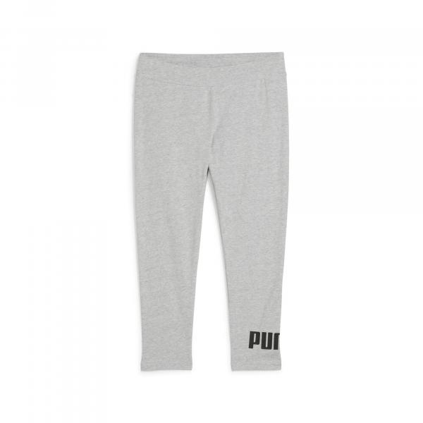 Damskie legginsy 3/4 z małym logo No. 1 ESS PUMA Light Gray Heather