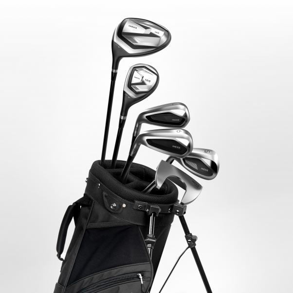 Kije golfowe pół zestawu 6 sztuk Inesis 100 dla leworęcznych grafit