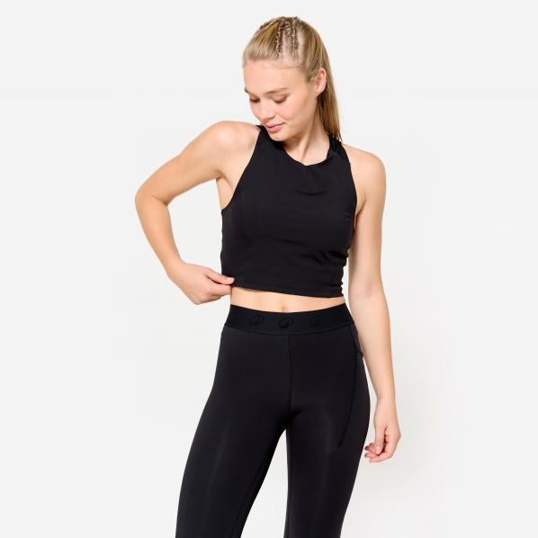 Koszulka fitness damska Domyos crop top bez rękawów