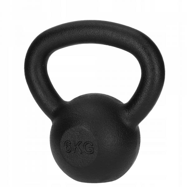 Kettlebell żeliwny 4FIZJO 6 kg