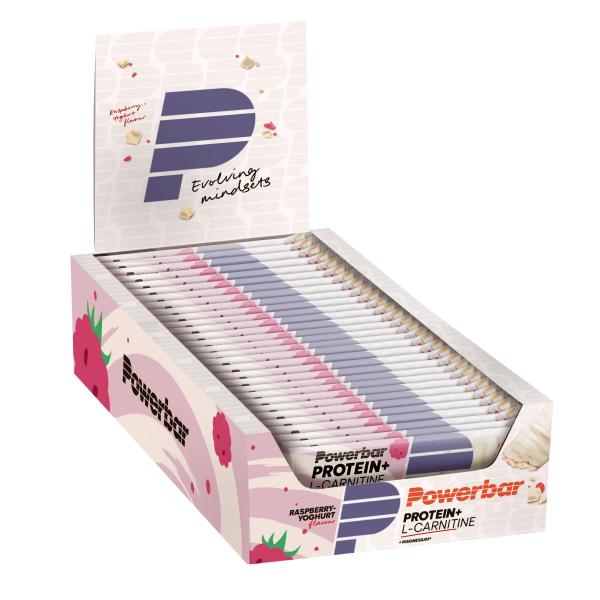 Powerbar Protein Plus + L-Carnitine Bar (30x35g) Raspberry Yoghurt - Riegel