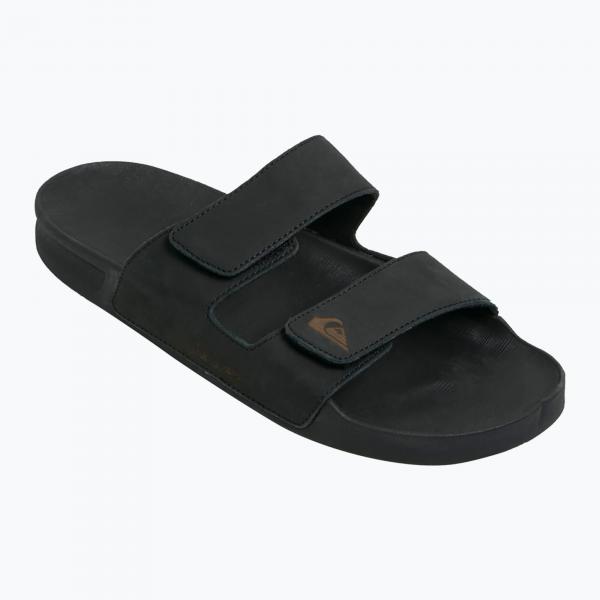 Klapki męskie Quiksilver Rivi Leather Double Adjust