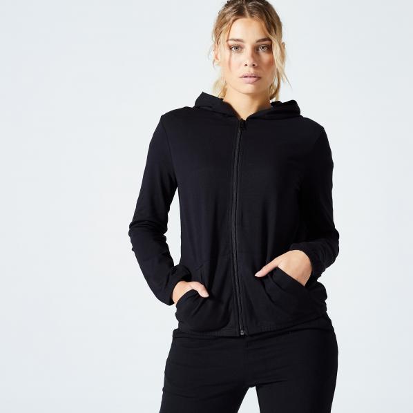 Bluza na zamek damska Domyos Gym & Pilates 100