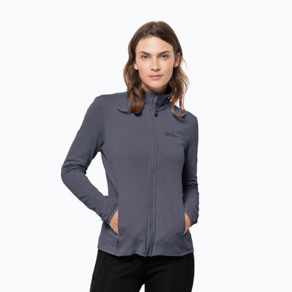 Bluza trekkingowa damska Jack Wolfskin Peak Grid Fleece