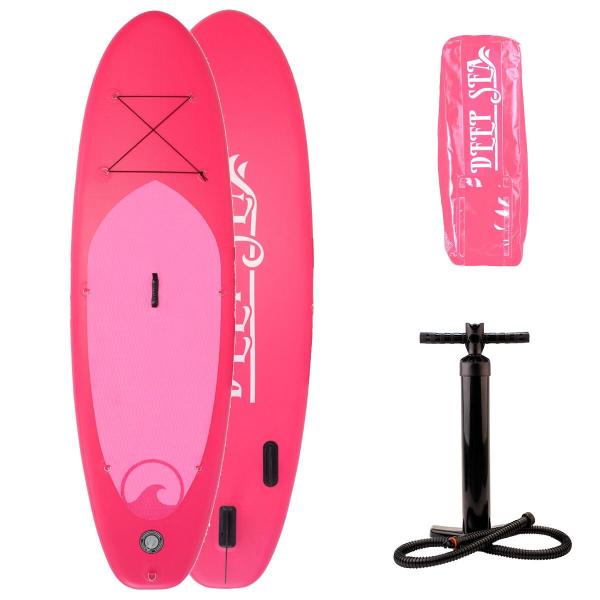 Zestaw deska sup Deep Sea Standard (275cm), różowy