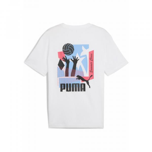 Męska koszulka sportowa Graphics Summer PUMA White