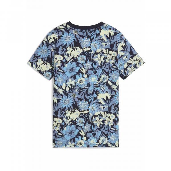 Młodzieżowa koszulka Essentials Nature 2.0 PUMA Cool Blue
