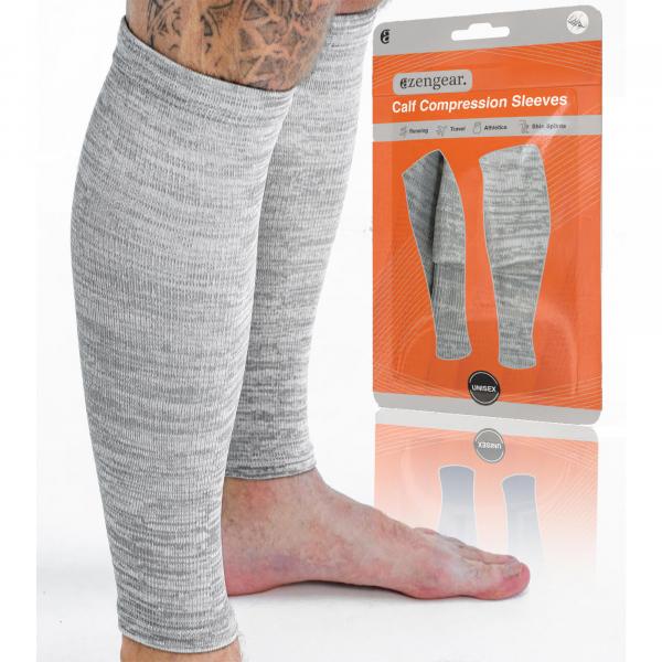 Rękawy uciskowe na łydki na ból piszczeli (para, L-XL)