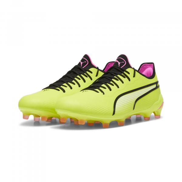 Buty piłkarskie KING ULTIMATE FG/AG PUMA Electric Lime Black Poison Pink Green