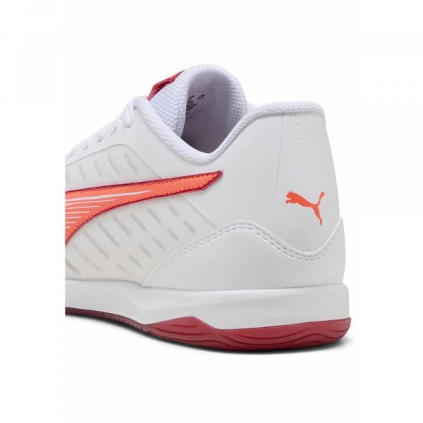 Halowe buty piłkarskie IBERO IV PUMA White Glowing Red Dark Crimson Black