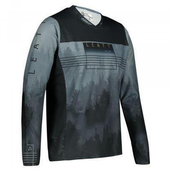 Koszulka rowerowa MTB męska Leatt 4.0 Gravity Black z długim rękawem