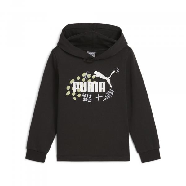 Dziecięca bluza z kapturem ESS+ PUMA PUMA Black