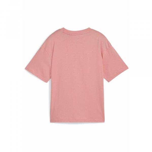 Młodzieżowa koszulka Essentials Boxy PUMA Pink Fruit