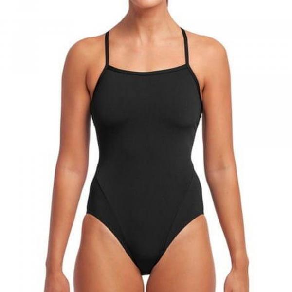 Funkita STILL BLACK - damski kostium do pływania Single Strap