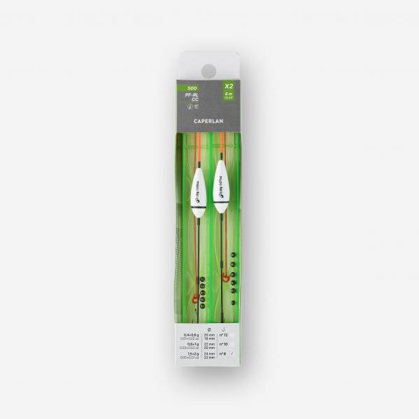 2 zestawy spławikowe na łowiska karpiowe Caperlan PF- RL 500 CC 1,5g 2g