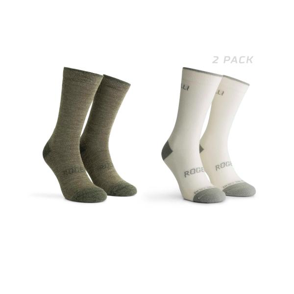 Skarpetki zimowe unisex Rogelli Merino z owczej wełny 2-pack