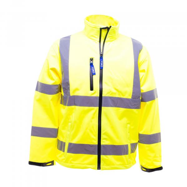 Męska Kurtka Sofshell HiVis