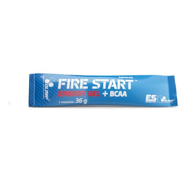 Żel energetyczny z kofeiną Olimp Fire Start Energy Gel + BCAA Stick - 36 g