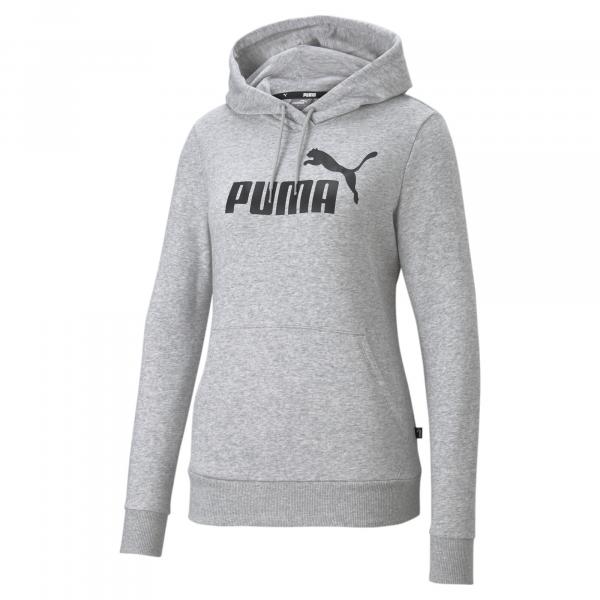 Damska bluza Essentials z kapturem i logo PUMA Light Gray Heather