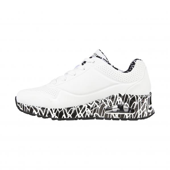 Buty na co dzień damskie SKECHERS UNO LOVING LOVE zdobienie w serca