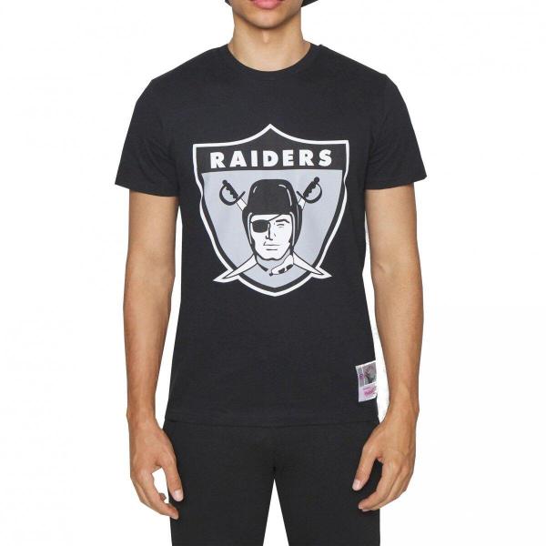 T-shirt męski do futbolu amerykańskiego Mitchell & Ness NFL Oakland Raiders