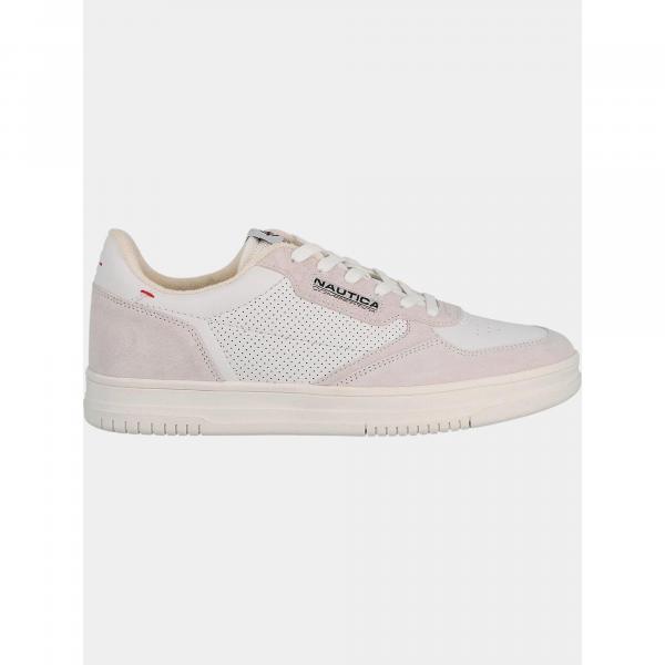 Sneakersy męskie Nautica BIRD LTH-SD TOTAL OFF WHITE