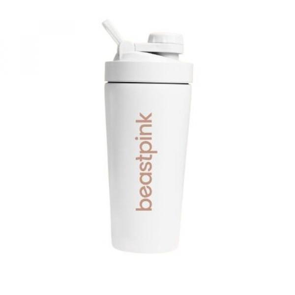 Stalowy shaker 650 ml White BeastPink