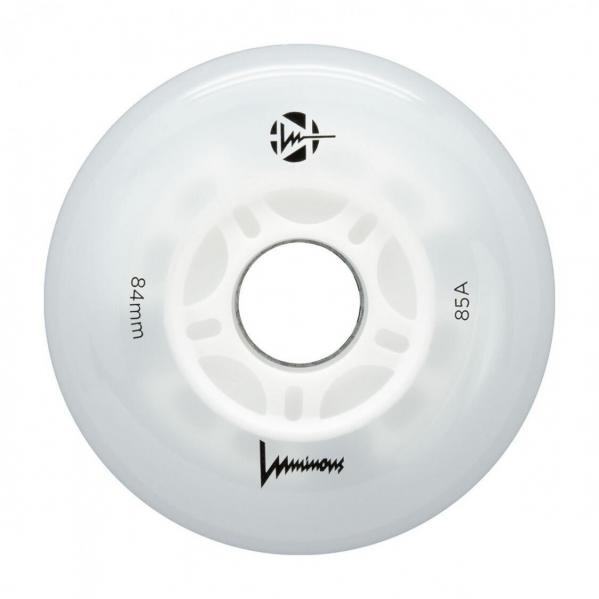 4 kółka do rolek fitness Luminous LED 84mm/85a świecące