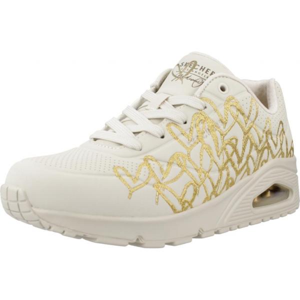 Tenisówki Skechers Model Uno - Golden Heart Kolor Biały