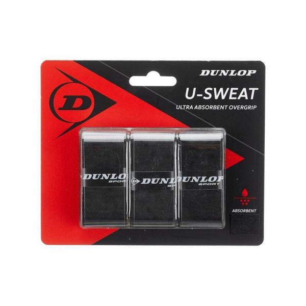 Owijka wierzchnia do rakiet tenisowych Dunlop U-Sweat Overgrip 3szt
