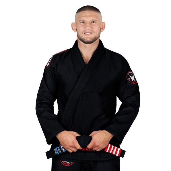 Kimono do brazylijskiego jiu jitsu Ground Game Wizard czarne