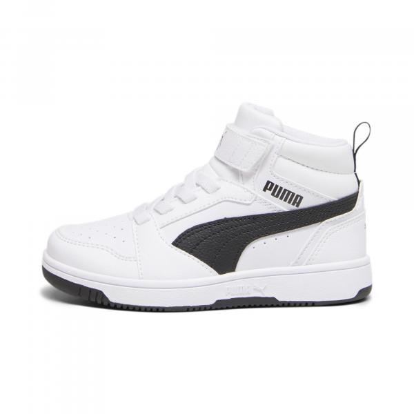 Dziecięce sneakersy Rebound V6 Mid PUMA White Black