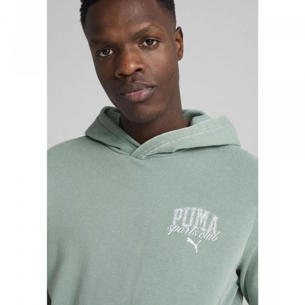 Męska bluza z kapturem z efektem sprania PUMA Class PUMA Green Moon