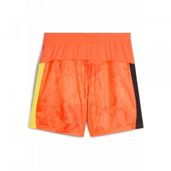 Młodzieżowe szorty KIDSUPER × MANCHESTER CITY PUMA Neon Sun Black Orange