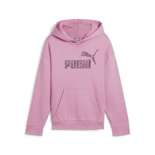 Młodzieżowa bluza z kapturem ESS+ ANIMAL PUMA Mauved Out Pink