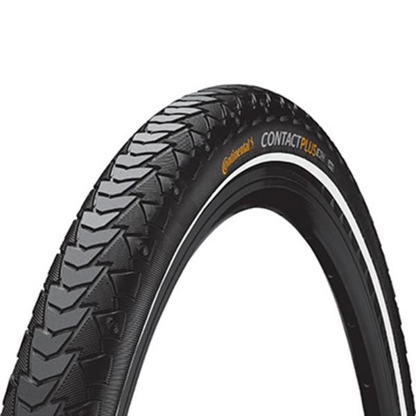 Opona Contact Plus 28 X 1,75 Czarna Z Odblaskiem