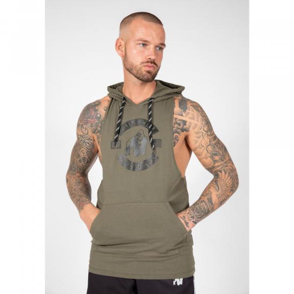 Tank Top fitness męski Gorilla Wear Lawrence Hooded z kapturem