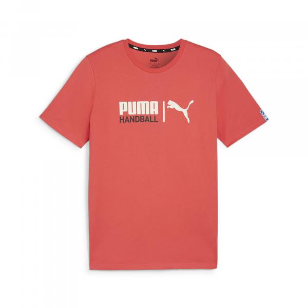 Męska koszulka do piłki ręcznej PUMA Active Red Sugared Almond Beige