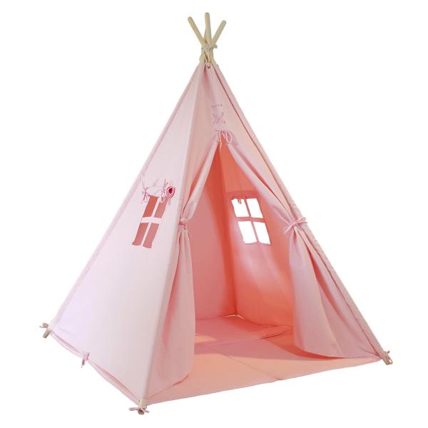 SUNNY Alba Namiot tipi dla dzieci, rozowy, 120x120 cm