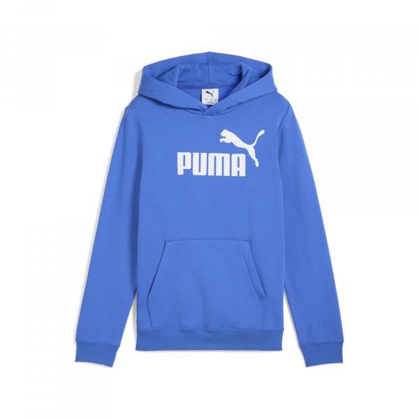 Młodzieżowa polarowa bluza z kapturem ESS z logo No. 1 PUMA Mountain Blue