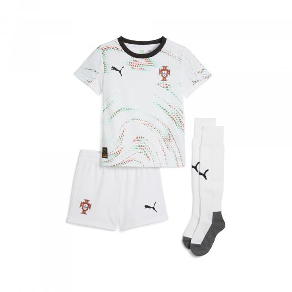 Dziecięcy zestaw wyjazdowy Portugalia 2025 PUMA White Black