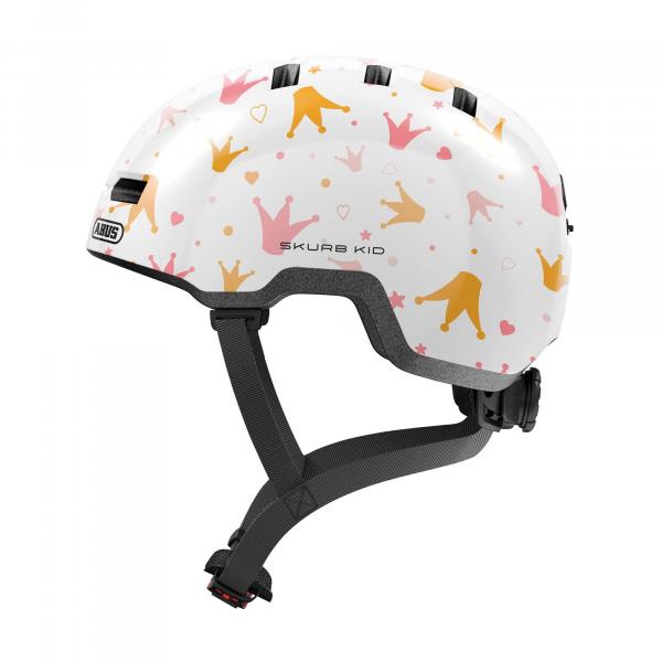 Kask Rowerowy Skurb Kid White Crowns