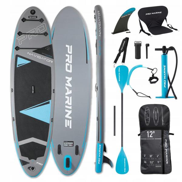 DESKA SUP PRO MARINE 365CM 12' zestaw - siedzisko, podwójne wiosło i akcesoria