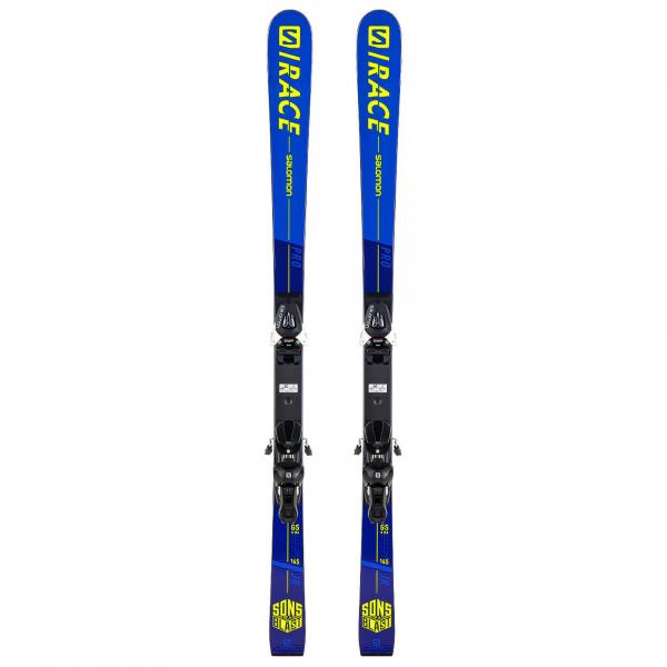 Narty dziecięce gigantowe (komórki) SALOMON S/RACE PRO Jr GS+wiązanie SALOMON N7