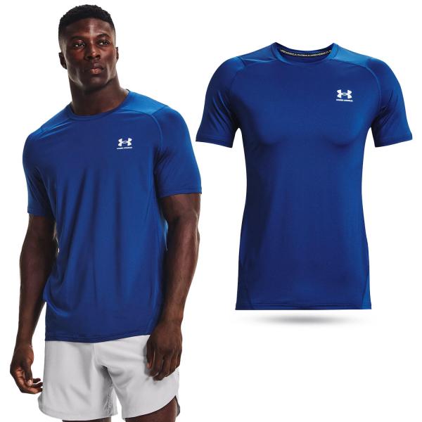 Koszulka fitness męska Under Armour HeatGear Fitted z krótkim rękawem