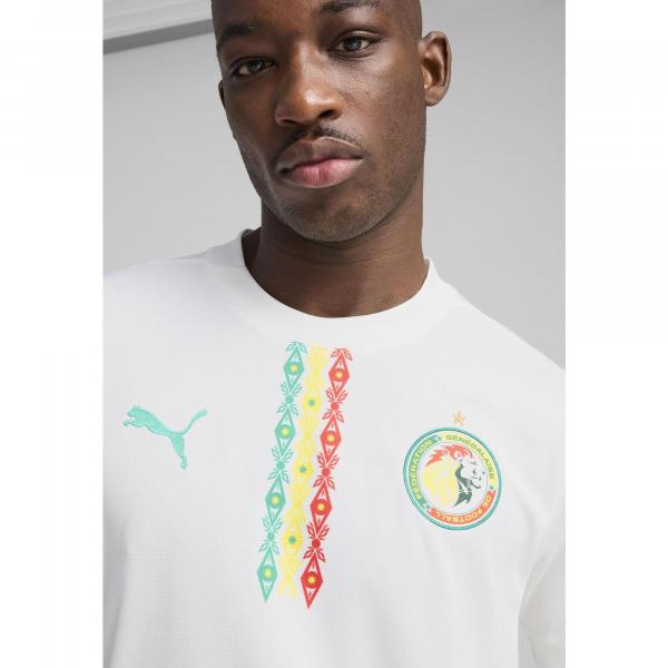 Męska koszulka domowa Senegal 2025 PUMA White Sport Green
