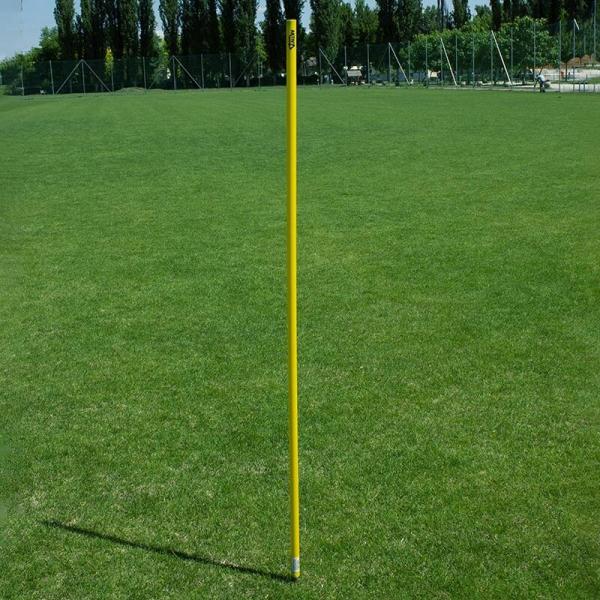 Słupki do wbicia w ziemię Aktivsport 160 cm, żółte.