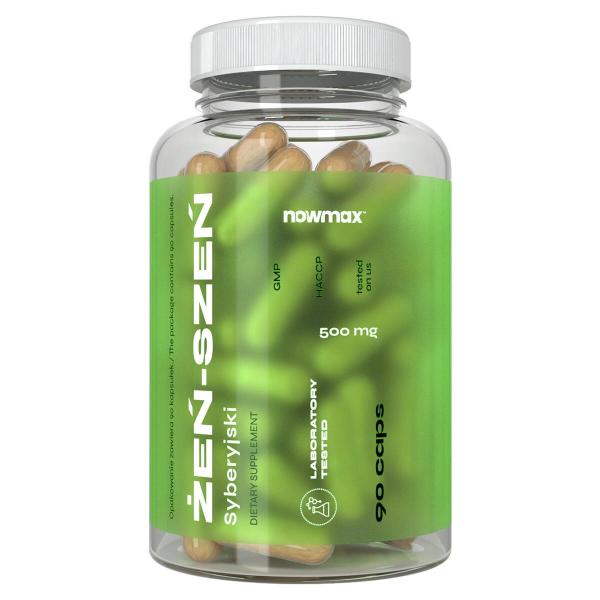 Żeń-Szeń Syberyjski Strong 10:1 nowmax® 500mg 90 kaps